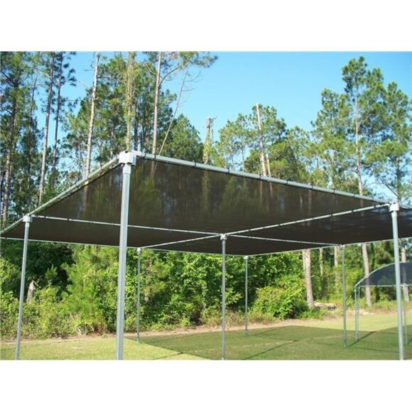 40% Shade Cloth 6.5X 20ft Sun Shade Sunblock Shade Cloth Cover with Clips - Picture 7 of 8